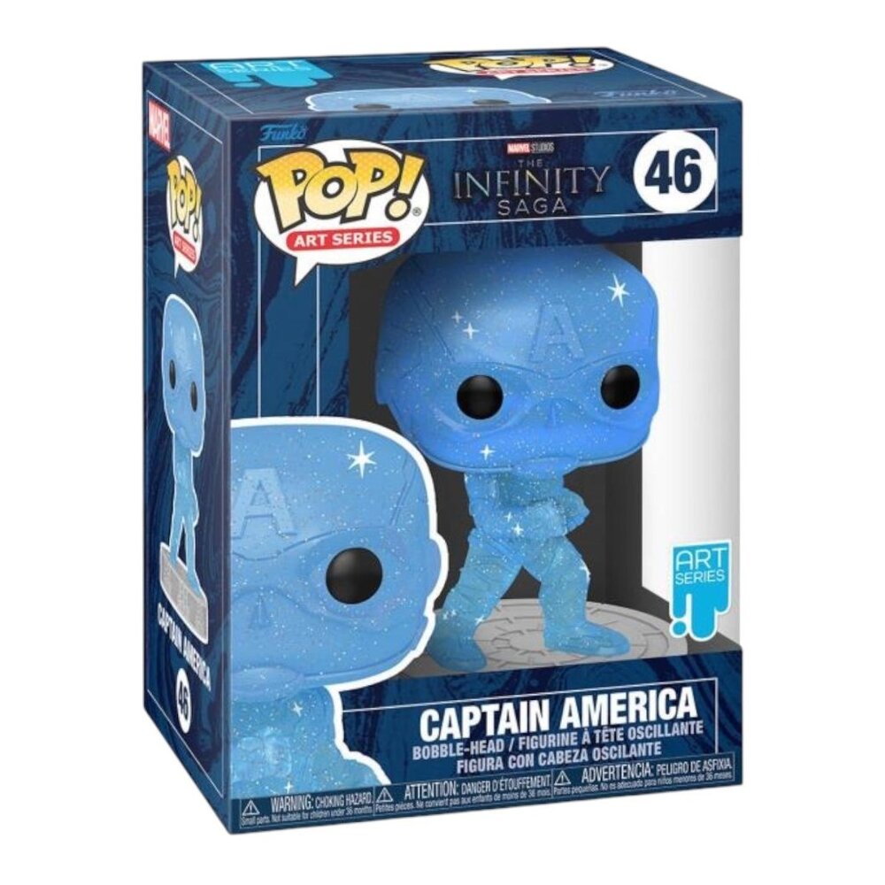 Funko POP! Marvel Infinity Saga Art Series Captain America Figure #46!
